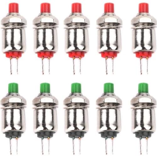 10pcs DS-402 5mm Mini Push Button Switch Spring Return Micro Switches 0.5A 125V