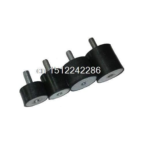 10pcs Female Thread M6 Male M6*17 Rubber damper Rubber Mount Size 20mm*20mm