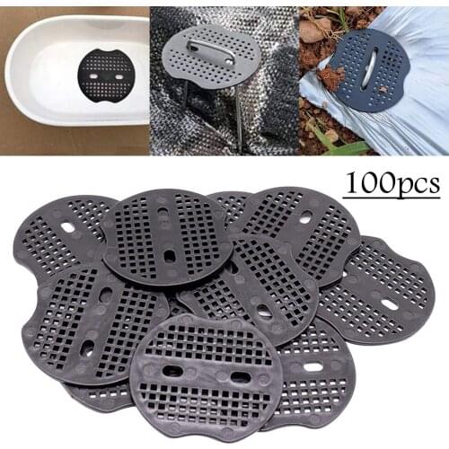 100 Pieces Of Plastic Washers 6.8 * 6cm For Garden Nails With Fixed Shape Nail Landscaping Ground Lawn Fixed Nails Accessories