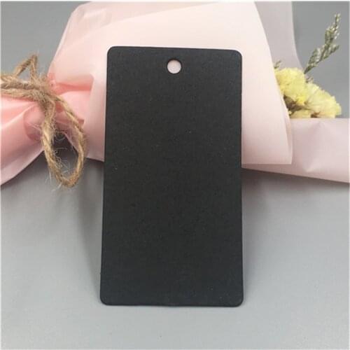 200Pcs/Lot 7.5x4cm Simple Paper Cardboard Tag for Jewelry Boxes Clothes Tag Products Price Tags Instruction Hang Tags Customized
