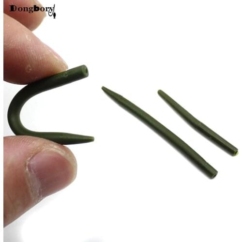 30PCS Anti Tangle Sleeve Rubber weedy Hook Sleeve Connect with lead clips Quick Change swivels Carp Fishing Tackle Rig Making