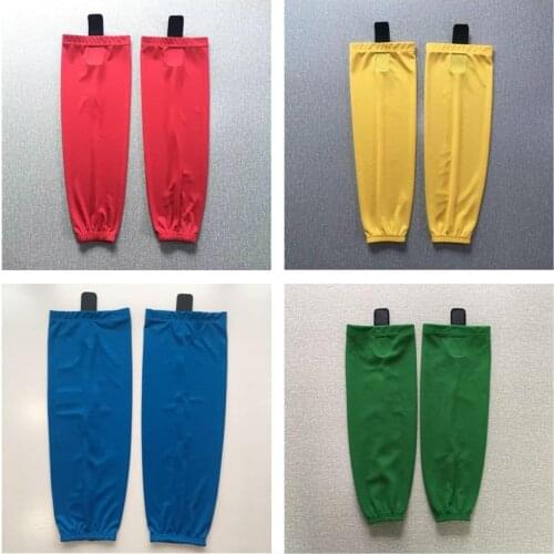 Free Shipping Solid Color 100% Polyester Ice Hockey Socks Training Hockey Socks For Team