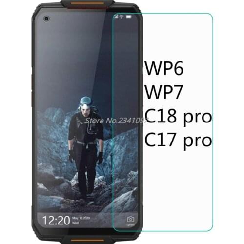 2 Pieces Tempered Glass Case for Oukitel WP6 WP7 C18 C17 Pro Screen Protector For Oukitel C18pro C17pro Protective Film Glass