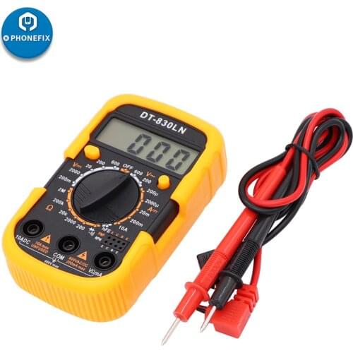 DT-830LN Mini Digital Multimeter with LCD Backlight Display Voltmeter Ammeter AC DC Current Voltage Meter Tester Electronic Tool