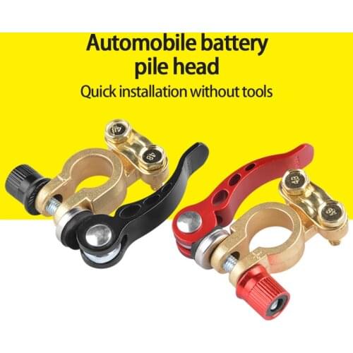 2 PCS Quick Disconnect Car Battery Main Cable Post Terminal Shut-off Connectors For 12v 6v 24v Boat Race Car UTV Tractor Truck