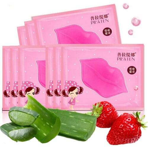 20pcs/lot Lip Mask Collagen Crystal Anti-Ageing Membrane Moisture Essence Lip Mask