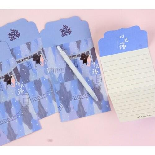 1pcs/lot Lovely Time-shake Envelope Child Student Craft Gift Stationery School Office Supplies