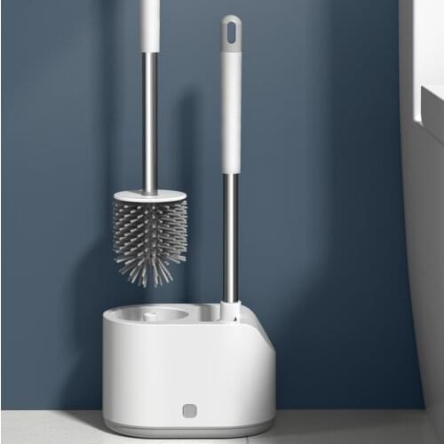Creative Nordic Toilet Brush Cleaning Artifact Without Punching Toilet Brush Household Brosse Toilette Bathroom Fixture DF50MTS