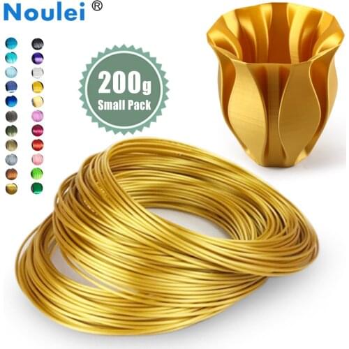 Noulei 200g 3D Printers Filament Shiny Pla 1.75mm Silky Rich Luster 24 Colors Silk Printing Material