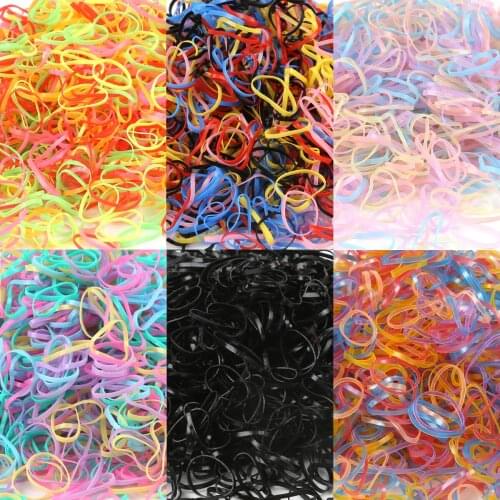 Wholesale 500/1000pcs (small package) New Child Baby TPU Hair Holders Rubber Bands Elastics Girls Tie Gum Hair Accessories