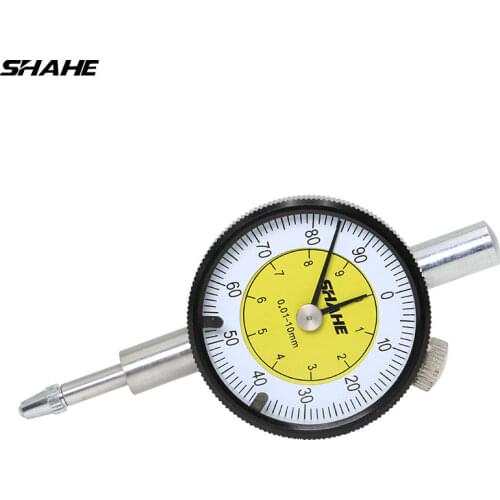 SHAHE 0-10 mm 0.01 mm MINI Dial Indicator Measurement Instrument Dial Gauge Indicator