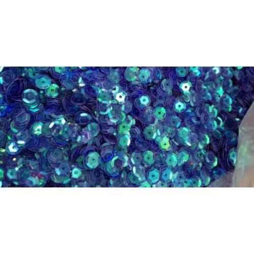 Sewing supplies DIY nail beads 12mm Round convex/flat transparent blue sequins blue beads