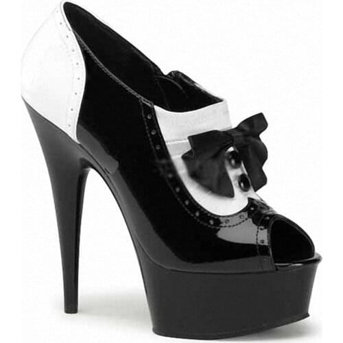 Fashion matching womens shoes 15cm high heel shoes, stage runway show 6 inches, platform, sexy heels