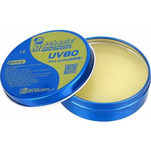 UV80/UV50 Soldering Tin BGA Solder Flux Electric Soldering Iron Welding Fluxes Paste Flux No-clean MCN-UV80 For PCB/BGA/PGA/SMD
