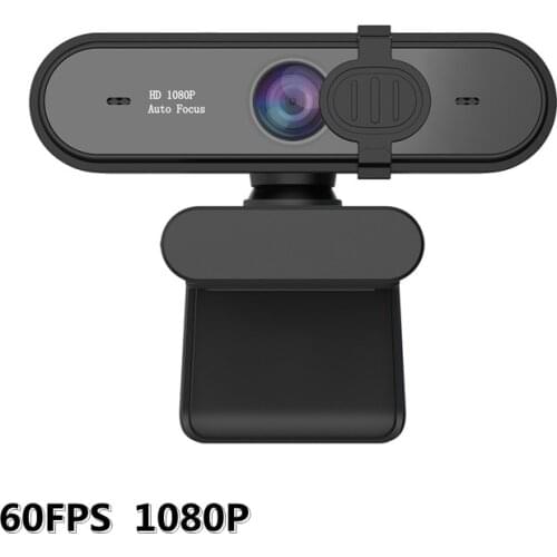 Webcams1920x1080 autofoc microfon full hd 1080p 60fps Free driver usb For pc webcam laptop camera with cover
