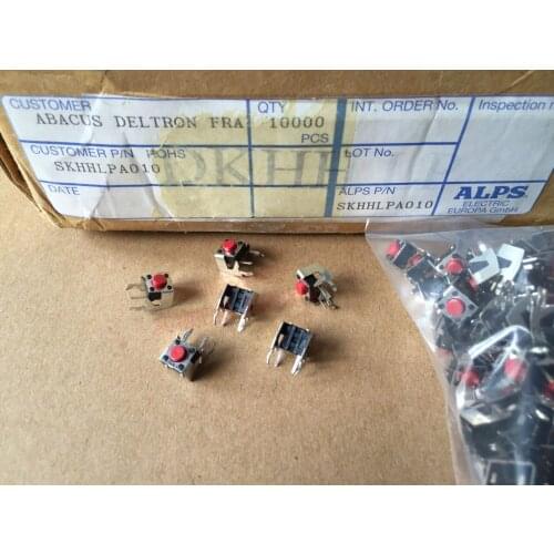 Japan ALPS Alps SKHHLPA010 Touch button switch 6*6*5 side with bracket 2 feet