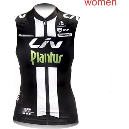 Ropa Ciclismo Summer Pro team sleeveless cycling jersey Women Quick dry MTB Bike Clothing Racing bicycle shirt Sportswear Y30601