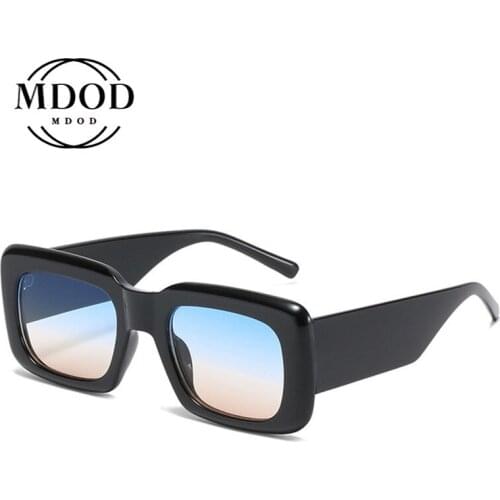 Square Wide Frame Female Glasses Leopard Print Gradient Color Sunglasses Popular Female Retro Simple Female Goggles Temperament