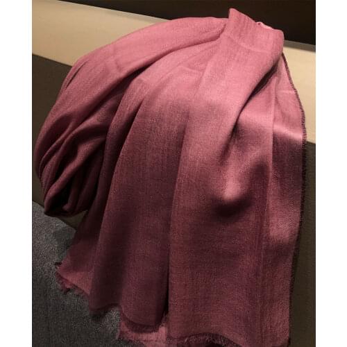 100% Cashmere scarf women warm fashion Luxury brand comfortable warm scarf solid color wild scarf shawl Lady red yellow