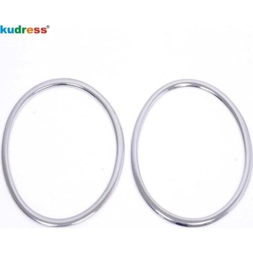 For Nissan Juke 2011 2012 2013 High Quality ABS Chromium Styling Headlight Lamp Cover Front Ring Decoration Trims Sticker 2pcs