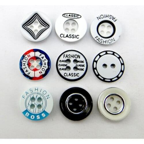 50PCS Single Fashion Sweater Laser Buttons 12.7MM Decoration Coat Boots Sewing Clothes Accessory Shirt Button R-366