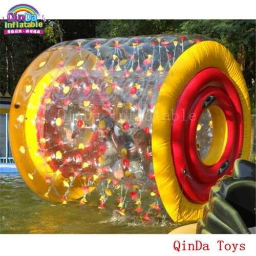 Amusement park aqua toys transparent water ball person inside,inflatable bubble rolling ball with free pump