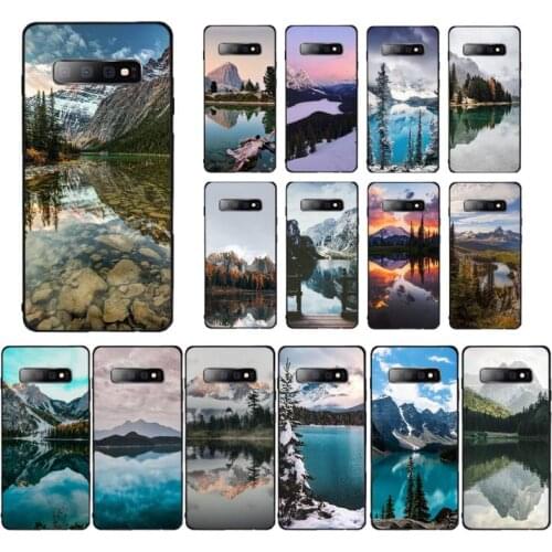 YNDFCNB Mountains Lakes Scenery Phone Case for Samsung S5 6 7 edge 8 9 10 20 plus lite case