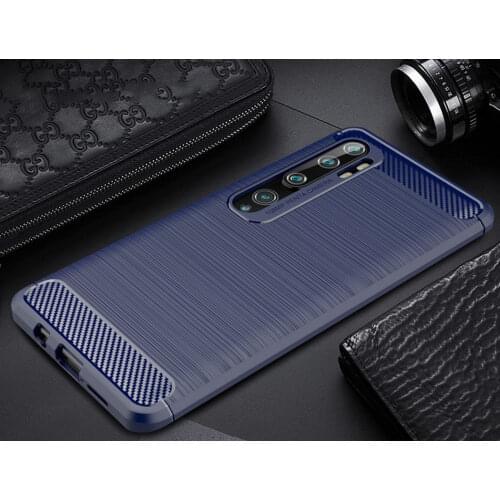 Luxury phone case For Xiaomi mi CC9 Pro note 10 Mi A3 Soft Silicone Carbon Fiber Texture cover For mi 9 lite redmi note10