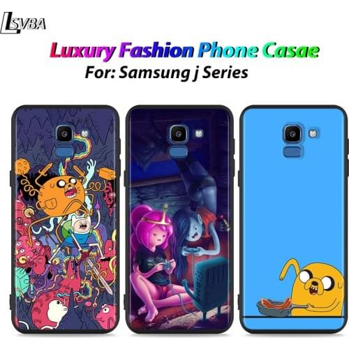 Black Shell Hot Adventure time for Samsung Galaxy J7Duo J2 J4 Core J6 J4 Plus J8 J3 J7 J5 Prime 2018 2017 Phone Case