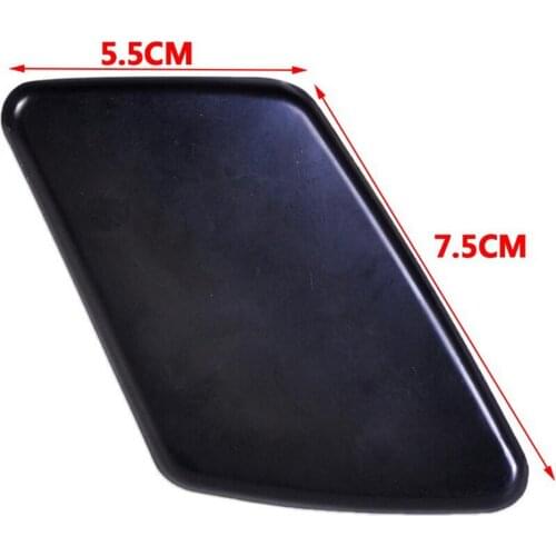 Black Plastic Front Left Right Bumper Headlight Washer Jet Nozzle Cover Cap for Volvo S40 V50 2005 2006 2007