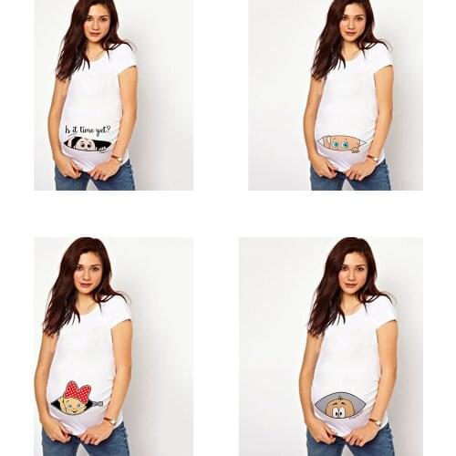 Its A Girl Maternity Plus Size Tees Tops Summer Pregnant Maternity T-Shirt Short Sleeve Casual Pregnancy Clothes Funny Clothing