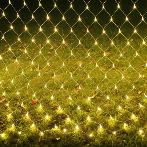 1.5×1.5M 3×2M 200 LED Xmas Tree Fairy Light Garland Christmas Mesh Net String Light Wedding Party Window Curtain Light