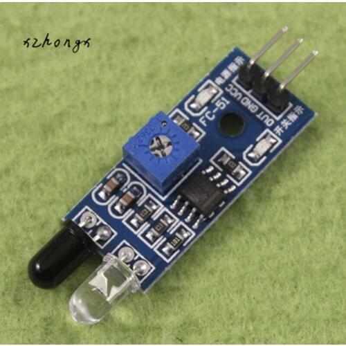 Infrared barrier module avoids the barrier