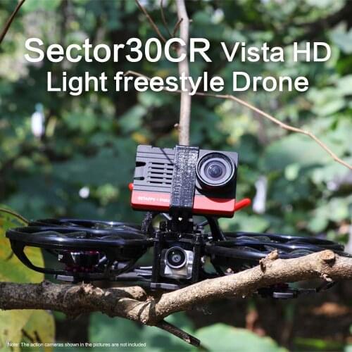 HGLRC Sector30CR HD F722 Mini BLHELIS 28A Caddx Polar Vista Kit AEOLUS 2004 3000KV 4S 1800KV 6S 3inch FPV Cinewhoop Ducted Drone