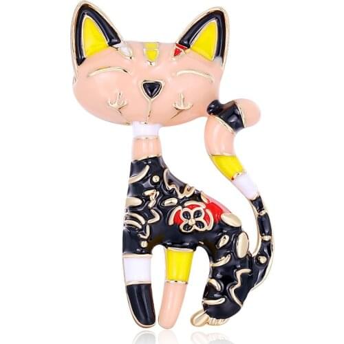 Броши с кошками на одежду KEQIU China At AliExpress