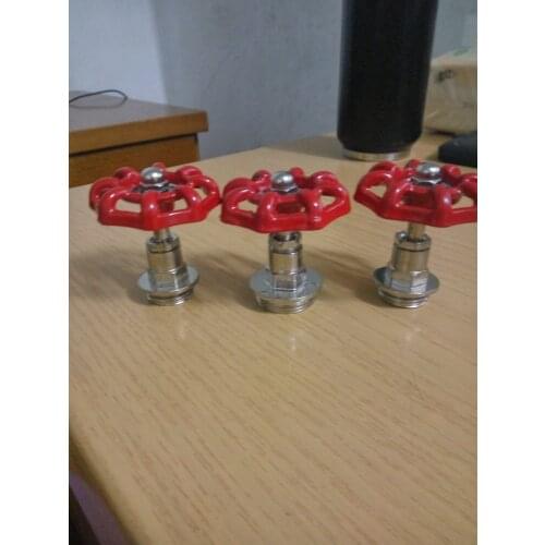 4pcs Pipe Valve Retro Cast Iron Pipe Accessory industrial Style Valve For Clothes Bag Hanger Wall Hook Valve for pipe