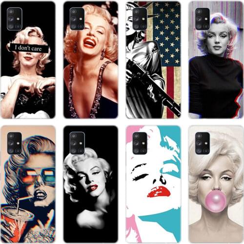 Marilyn Monroe Soft Case for Samsung Galaxy A10 A21 A30 A50 A70 S A20 E A40 A01 A11 A31 A41 A51 A71 A81 A91 Silicone Cover