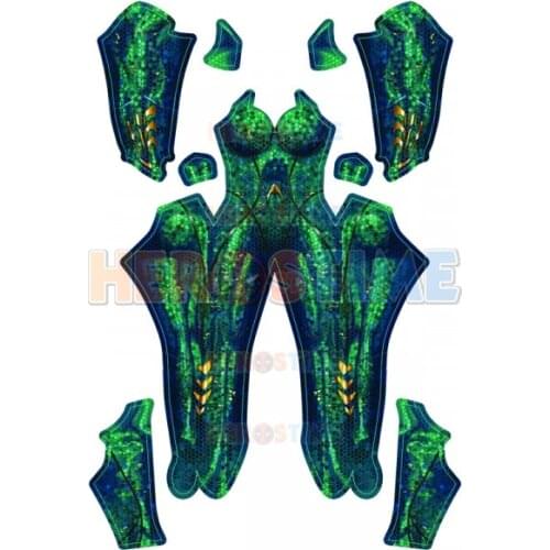 Newest Queen Mera Cosplay Costume 3D Print Girl Spandex Zentai Bodysuit Queen Mera Halloween Costume for Woman Freeshipping
