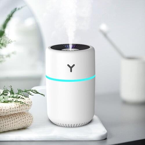 Mini Portable Ultrasonic Nano Spray Air Humidifier Aroma Essential Oil Diffuser Cool Mist Maker with LED Colorful Lights