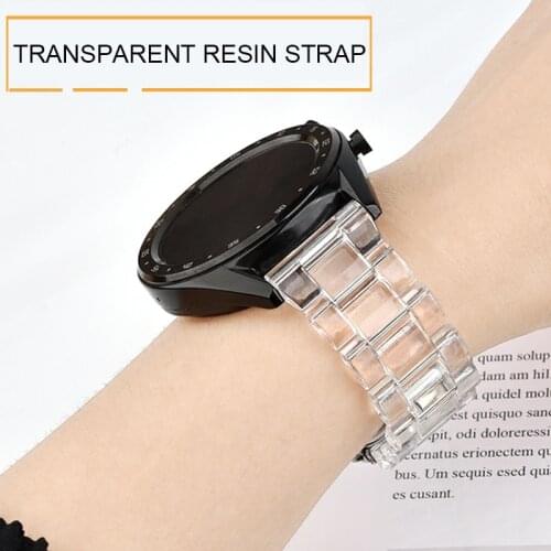 Newest Transparent Strap for Huawei Watch GT2 Pro Watch Band for Honor GS Pro / ES Huawei GT 2 Pro 20mm 22mm Bracelet Watchband