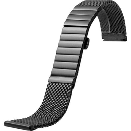 18 20 22 24 MM For IW Pilot Stainless Steel Time Walker Watchband Mesh Bracelet Strap Replacement Wrist Milan Watch Band