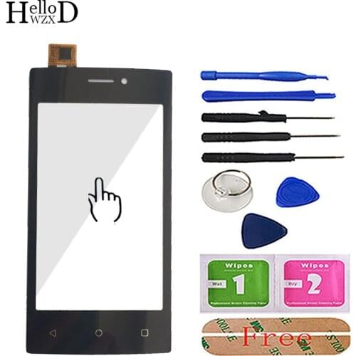 Touch Screen Front Glass For Fly FS402 Flex Cable Repair Parts Digitizer Panel 4.0'' Mobile Phone FS402 Tools Adhesive