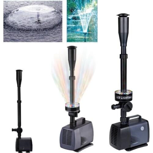 Changing LED submersible water pump fountain pump fountain maker 40w-80W for fish pond garden pool