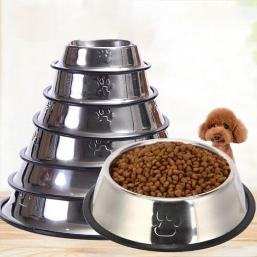 Dog Feeder Drinking Bowls for Dogs Cats Pet Food Bowl Comedero Perro Miska Dla Psa Gamelle Chien Chat Voerbak Hond D1685
