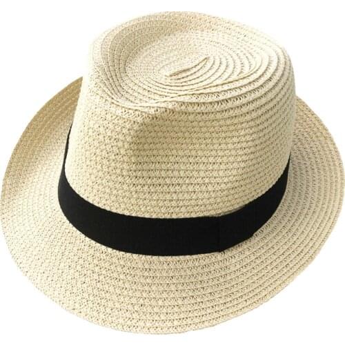 2018 new fashion hat straw hat is suitable for men and womens caps Jazz hat Panama hat for parents and children