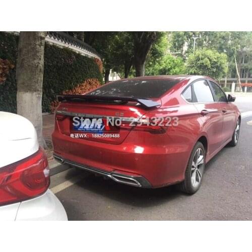 Car Styling ABS Plastic Material Unpainted Color Rear Roof Wing Lip Trunk Spoiler Wing For Honda Civic 2016 2017 2018