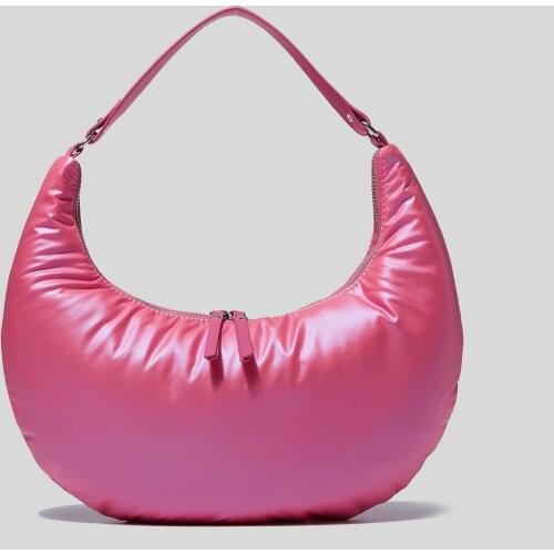 Fashion Designer puff Shoulder Bag Women Casual Space Bale Down Feather Padded Messager Space Cotton Crossbody Bag summer new