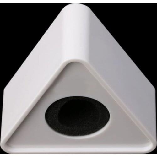 White Hole Triangular Mic Microphone TV Interview Logo Flag Station DIY