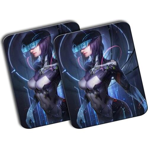 PACK 2 MEDIUM MOTOKO KUSANAGI PORTRAIT mousepad raton