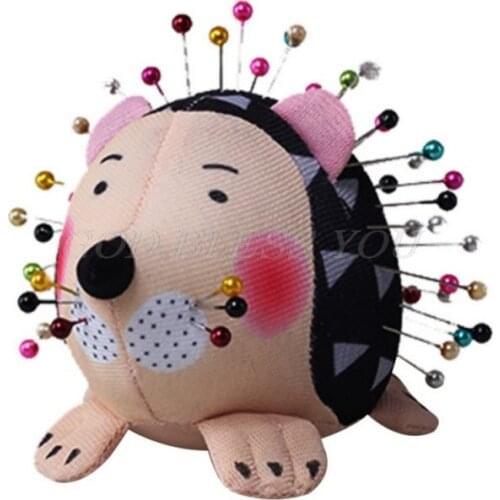 Hedgehog Shape Cute Sewing Pincushion with Soft Cotton Fabric Pin Cushion Pin Patchwork Holder Arts Crafts Sewing Needle Holder